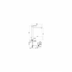 Bateria umywalkowa pionowa wysoka Paffoni EFFE EF081CR